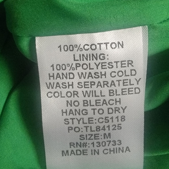 Umgee NWT Green and Purple Patterned Midi Dress - Picture 6 of 6